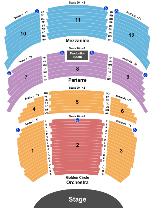 Venetian Theatre At the Venetian Hotel Boy George Seating Chart